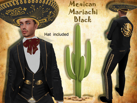 Second Life Marketplace - MEXICAN MARIACHI BLACK